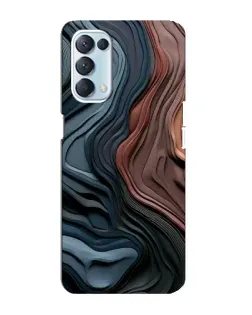Чехол для OPPO Reno5 4G с картинкой «Цветные волны каньона» Чехол для OPPO Reno5 4G с картинкой «Цветные волны каньона»