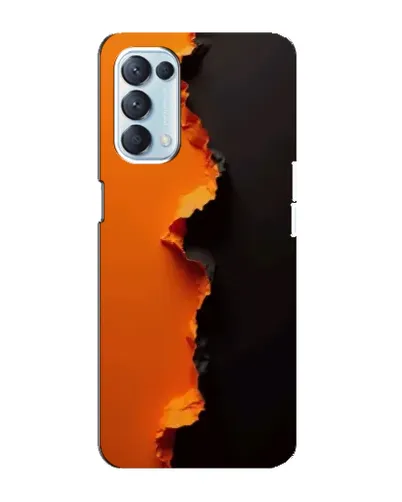 Чехол для OPPO Reno5 4G с картинкой «Оранжевый разлом» Чехол для OPPO Reno5 4G с картинкой «Оранжевый разлом»
