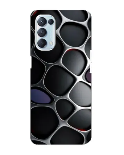 Чехол для OPPO Reno5 4G с картинкой «Объемная темная решетка» Чехол для OPPO Reno5 4G с картинкой «Объемная темная решетка»
