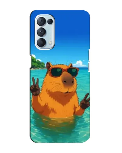 Чохол для OPPO Reno5 4G з картинкою «Морська капібара» Чохол для OPPO Reno5 4G з картинкою «Морська капібара»