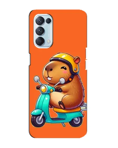 Чохол для OPPO Reno5 4G з картинкою «Капібара на скутері» Чохол для OPPO Reno5 4G з картинкою «Капібара на скутері»