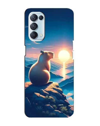 Чохол для OPPO Reno5 4G з картинкою «Захід сонця з капібарою» Чохол для OPPO Reno5 4G з картинкою «Захід сонця з капібарою»