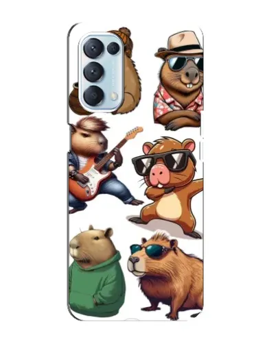 Чохол для OPPO Reno5 4G з картинкою «Круті капібари музиканти» Чохол для OPPO Reno5 4G з картинкою «Круті капібари музиканти»