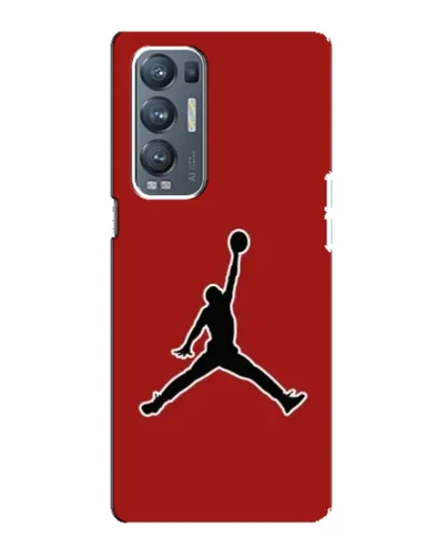 Чехол для OPPO Reno5 Pro Plus (5G) с картинкой «Jordan Red Back»