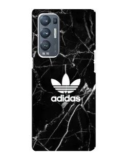 Чехол для OPPO Reno5 Pro Plus (5G) с картинкой «Белый мрамор Adidas»