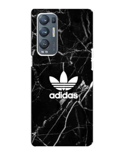 Чехол для OPPO Reno5 Pro Plus (5G) с картинкой «Белый мрамор Adidas»
