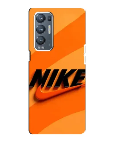 Чехол для OPPO Reno5 Pro Plus (5G) с картинкой «Оранжевый драйв Nike»