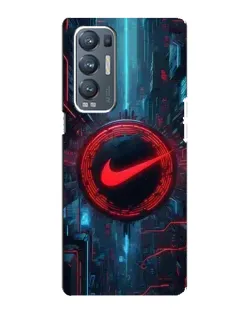 Чехол для OPPO Reno5 Pro Plus (5G) с картинкой «Техногенный стиль Nike»