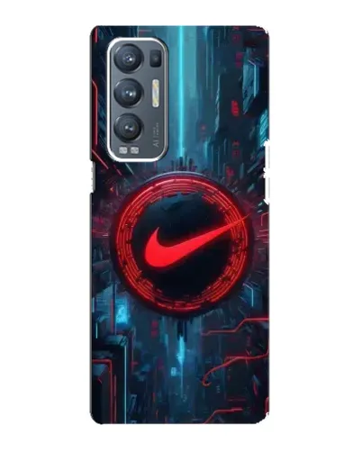 Чехол для OPPO Reno5 Pro Plus (5G) с картинкой «Техногенный стиль Nike»