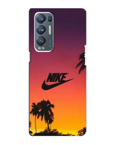 Чехол для OPPO Reno5 Pro Plus (5G) с картинкой «Nike на закате солнца»