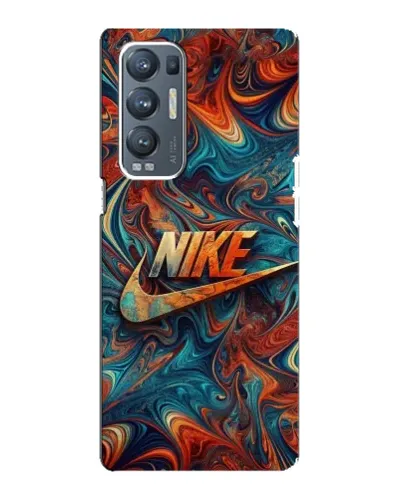 Чехол для OPPO Reno5 Pro Plus (5G) с картинкой «Nike в абстракции»