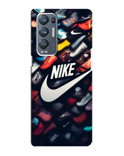 Чехол для OPPO Reno5 Pro Plus (5G) с картинкой «Коллекция кроссовок Nike»
