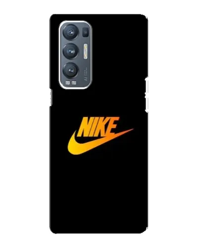 Чехол для OPPO Reno5 Pro Plus (5G) с картинкой «Золотой логотип Nike»