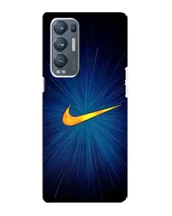Чехол для OPPO Reno5 Pro Plus (5G) с картинкой «Синий пульс Nike»