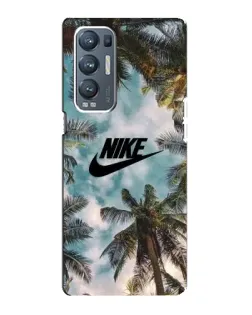 Чехол для OPPO Reno5 Pro Plus (5G) с картинкой «Тропический принт Nike»
