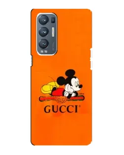 Чохол для OPPO Reno5 Pro Plus (5G) з картинкою «Міккі Маус Gucci — помаранч»