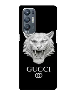 Чохол для OPPO Reno5 Pro Plus (5G) з картинкою «Gucci — срібний лев»
