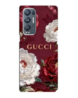 Чохол для OPPO Reno5 Pro Plus (5G) з картинкою «Gucci — бордові троянди»