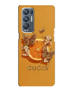 Чохол для OPPO Reno5 Pro Plus (5G) з картинкою «Gucci — золоті метелики»