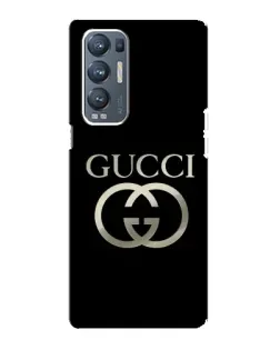 Чохол для OPPO Reno5 Pro Plus (5G) з картинкою «Gucci — золото на чорному»