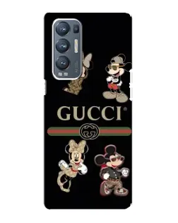 Чохол для OPPO Reno5 Pro Plus (5G) з картинкою «Gucci — герої Disney та монограма»