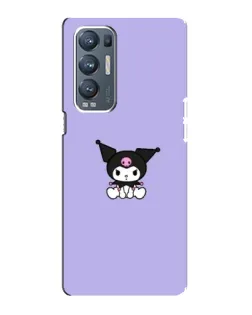 Чехол для OPPO Reno5 Pro Plus (5G) с картинкой «Kuromi — фиолетовый минимализм»