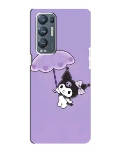 Чехол для OPPO Reno5 Pro Plus (5G) с картинкой «Kuromi с зонтиком»