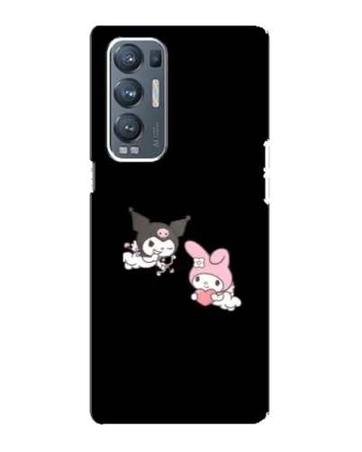 Чехол для OPPO Reno5 Pro Plus (5G) с картинкой «My Melody и Kuromi» Чехол для OPPO Reno5 Pro Plus (5G) с картинкой «My Melody и Kuromi»