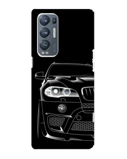 Чехол для OPPO Reno5 Pro Plus (5G) с картинкой «Темный силуэт BMW»