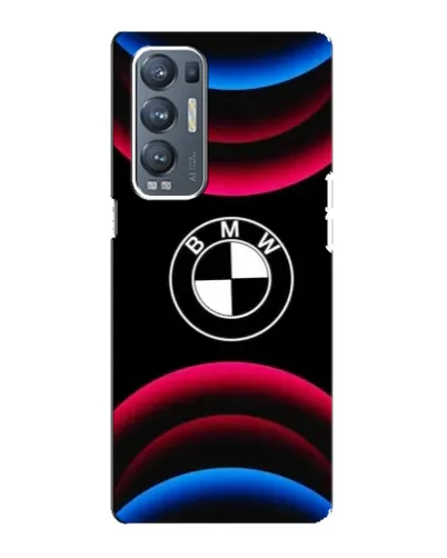 Чехол для OPPO Reno5 Pro Plus (5G) с картинкой «Логотип BMW и неоновые дуги» Чехол для OPPO Reno5 Pro Plus (5G) с картинкой «Логотип BMW и неоновые дуги»