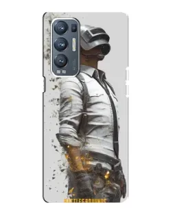 Чехол для OPPO Reno5 Pro Plus (5G) с картинкой «PUBG — боец в пыли»