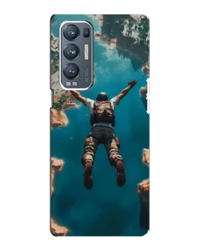 Чехол для OPPO Reno5 Pro Plus (5G) с картинкой «PUBG — свободное падение»