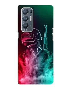 Чехол для OPPO Reno5 Pro Plus (5G) с картинкой «PUBG — огненный воин»