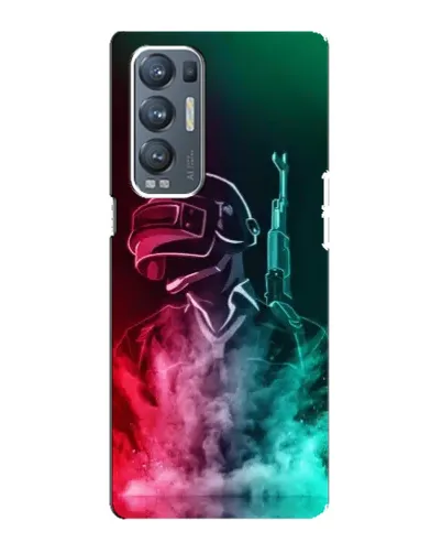 Чехол для OPPO Reno5 Pro Plus (5G) с картинкой «PUBG — огненный воин»