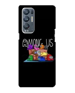 Чехол для OPPO Reno5 Pro Plus (5G) с картинкой «Логотип Among Us»