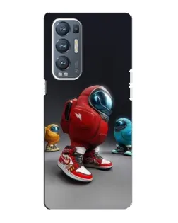 Чехол для OPPO Reno5 Pro Plus (5G) с картинкой «Among Us — 3D стиль»