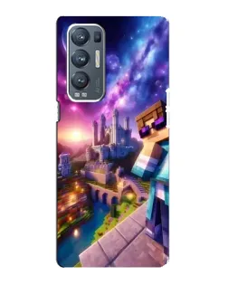 Чехол для OPPO Reno5 Pro Plus (5G) с картинкой «Стив и космос»