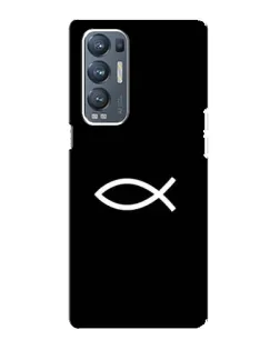 Чехол для OPPO Reno5 Pro Plus (5G) с картинкой «Символ рыбы Jesus»