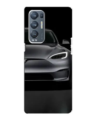 Чехол для OPPO Reno5 Pro Plus (5G) с картинкой «Tesla Model S Look»