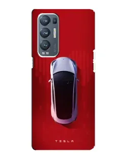 Чехол для OPPO Reno5 Pro Plus (5G) с картинкой «Tesla Top View»