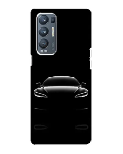 Чехол для OPPO Reno5 Pro Plus (5G) с картинкой «Силуэт Tesla Night»