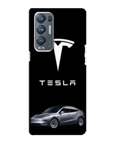 Чехол для OPPO Reno5 Pro Plus (5G) с картинкой «Tesla Model Y»