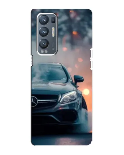 Чехол для OPPO Reno5 Pro Plus (5G) с картинкой «Mercedes — ночной город»