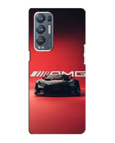 Чехол для OPPO Reno5 Pro Plus (5G) с картинкой «Mercedes AMG — красная линия»
