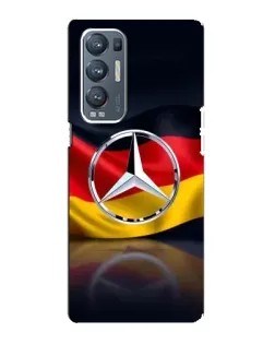 Чехол для OPPO Reno5 Pro Plus (5G) с картинкой «Mercedes — флаг Германии»
