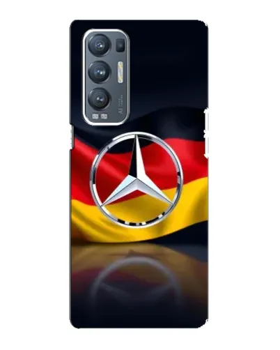 Чехол для OPPO Reno5 Pro Plus (5G) с картинкой «Mercedes — флаг Германии»