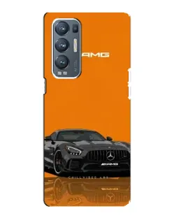 Чехол для OPPO Reno5 Pro Plus (5G) с картинкой «Оранжевый Mercedes AMG»