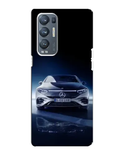 Чехол для OPPO Reno5 Pro Plus (5G) с картинкой «Ночной Mercedes EQ»