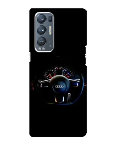 Чехол для OPPO Reno5 Pro Plus (5G) с картинкой «Салон Audi — руль»
