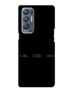 Чехол для OPPO Reno5 Pro Plus (5G) с картинкой «Audi — световой подпись»